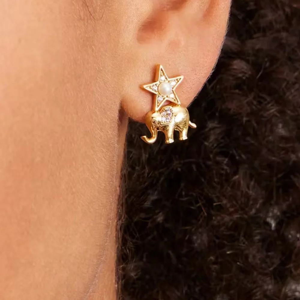Kate Spade Winter Carnival Charm Stud Earrings NWT - Picture 2 of 5